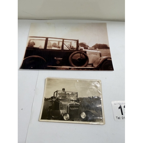 130 - A Swallow car mascot (Now on bell) & Original photos on car