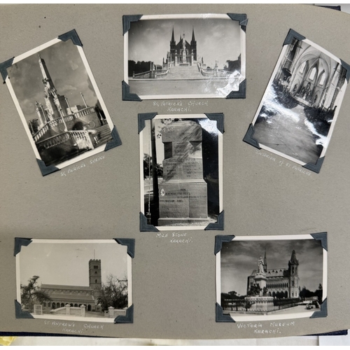 131 - An interesting album of mainly military related photos from 1941 - 1967 approximately, including Ind... 