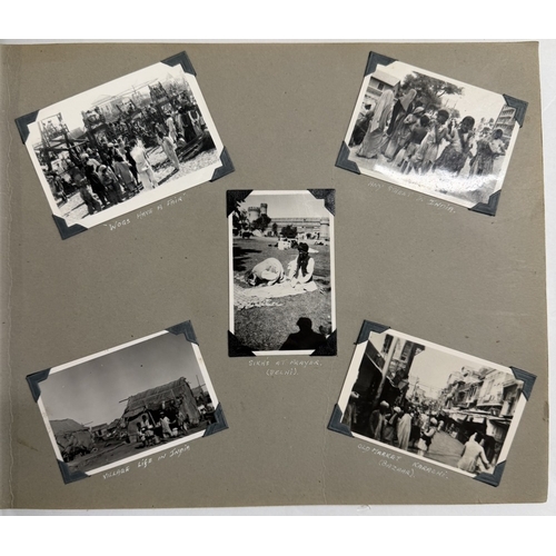 131 - An interesting album of mainly military related photos from 1941 - 1967 approximately, including Ind... 