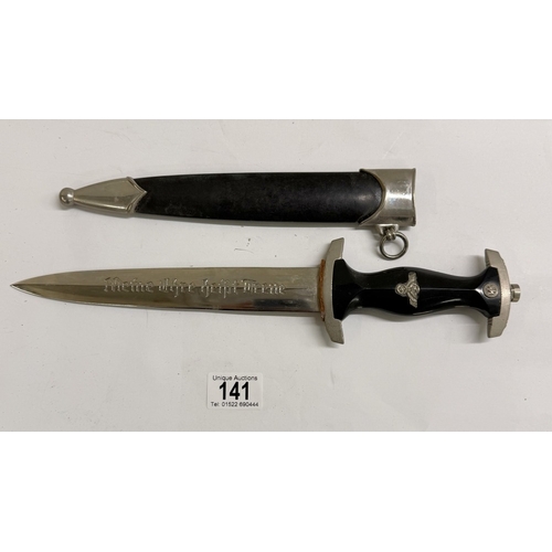 141 - A German SS dagger M7/14 Rzm marked blade