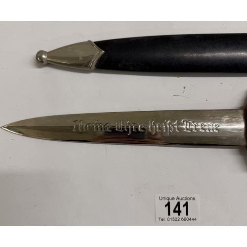 141 - A German SS dagger M7/14 Rzm marked blade