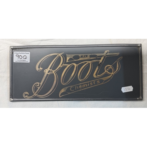 90Q - A vintage Boots Chemists sign