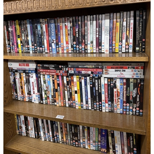 A large quantity of DVDs