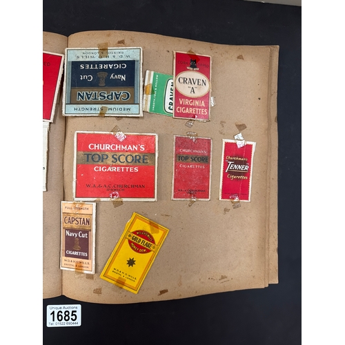 1685 - A scrap book filled with tobaccorama