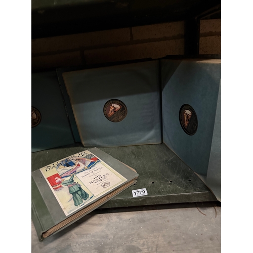 1770 - 2 Folders of original recordings The Messiah by The Royal Choral 50c & A lover in damsons & 1 other