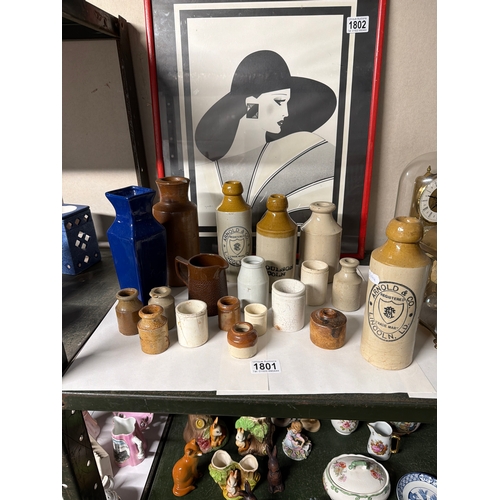 1801 - A large quantity of stoneware etc