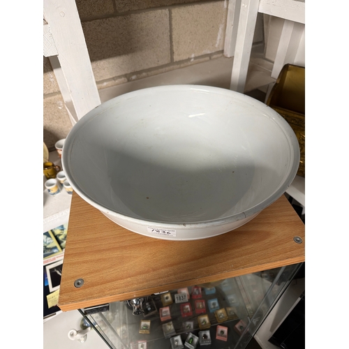 1836 - A large white ceramic bowl