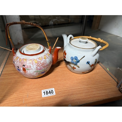 1840 - 2 Japanese teapots