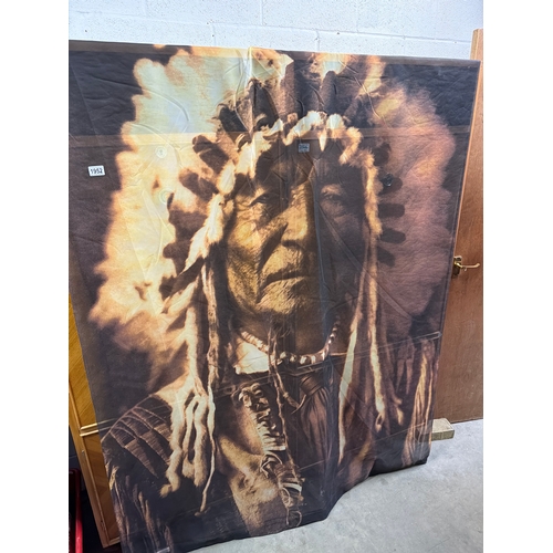 1952 - A wall hanging print of a famous 1908 sepia-toned photograph titled 