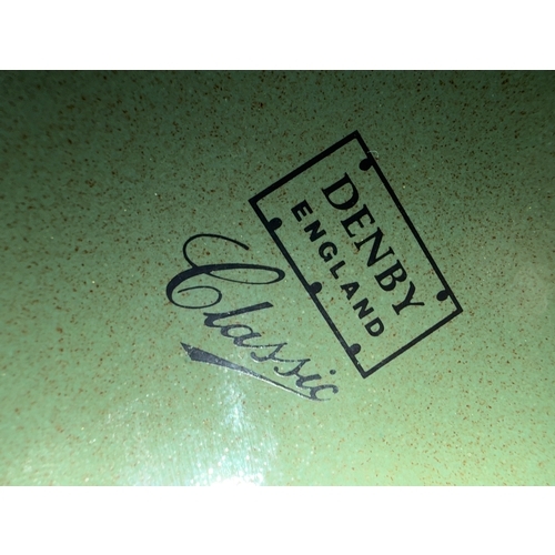 1892 - 2 Graduated Denby stoneware casserole dishes  (1 A/F)