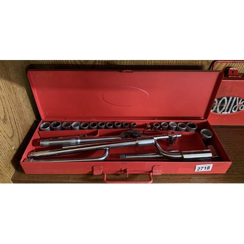 A Britool socket set & an empty Britool case