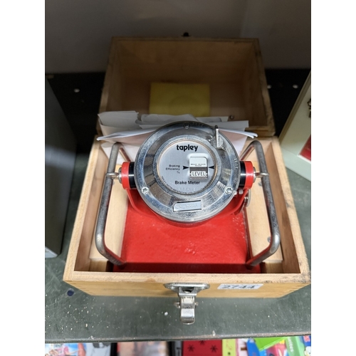 A vintage Tapley Brake Test Meter