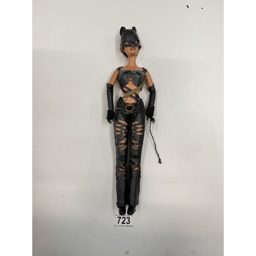 723 - A Halle Berry Catwoman Barbie dol;