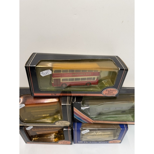 729 - 5 EFE exclusive first editions 1:76 scale model buses