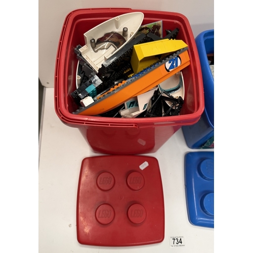 734 - 2 Buckets of Lego