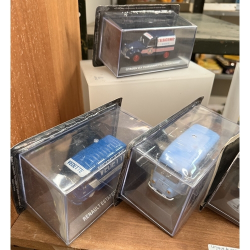 737 - A quantity of boxed Altaya 1:43 scale diecast models including Citroen 2CV Fourgonnette etc
