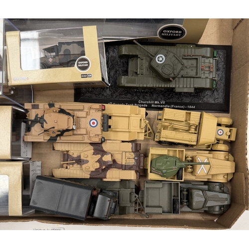 741 - A quantity of mostly Oxford diecast military vehicles