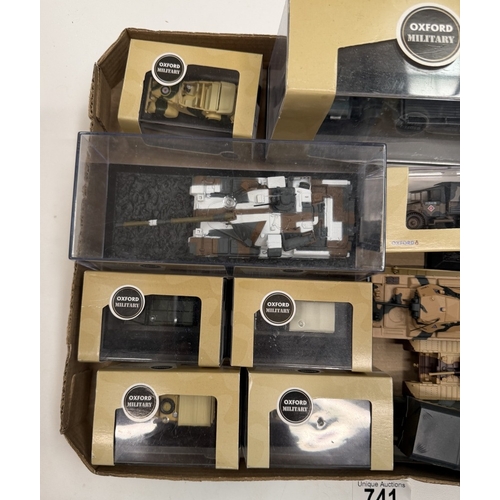 741 - A quantity of mostly Oxford diecast military vehicles