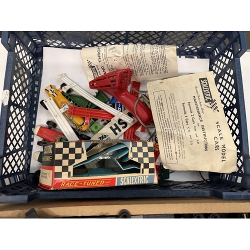 755 - A quantity of vintage Scalextric cars & track