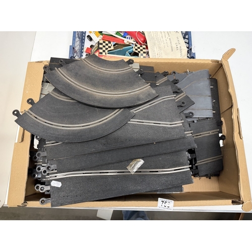 755 - A quantity of vintage Scalextric cars & track