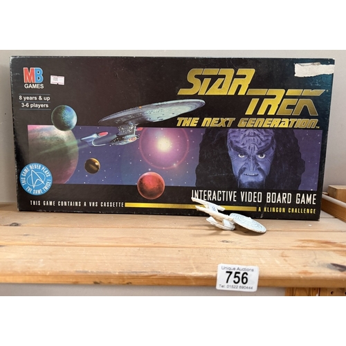 756 - An MB Games Star Trek The Next Generation interactive board game