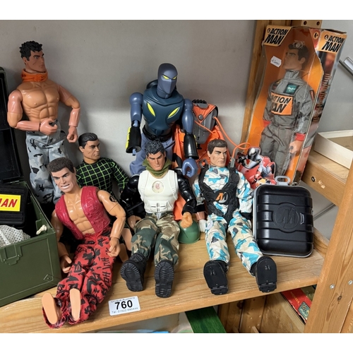 760 - A quantity of Action Men and accessories