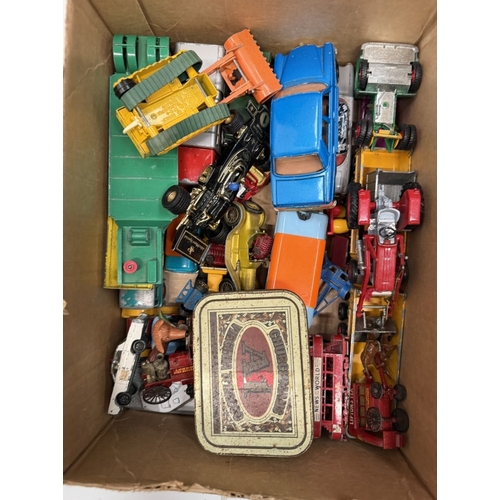 773 - A box of playworn Diecast including Matchbox