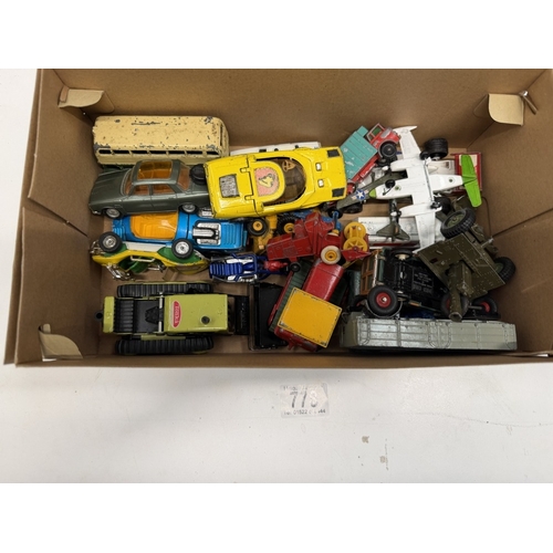 778 - A quantity of playworn diecast including Dinky