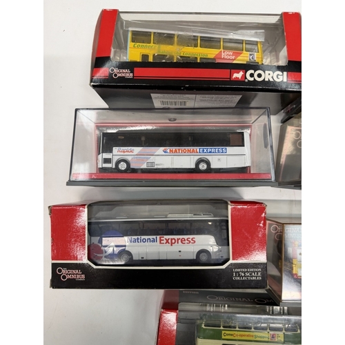 781 - 7 Corgi Original omnibus 1:76 scale buses