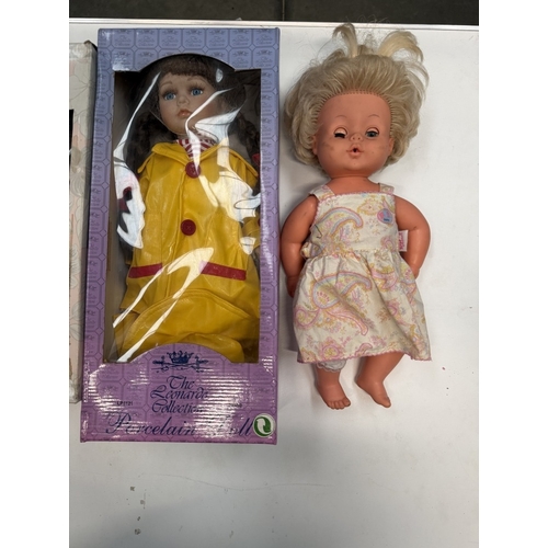 791 - 3 Boxed Leonardo Collection porcelain dolls including Suzie, Flamenco Dancer & Lucy & A Baby Born do... 