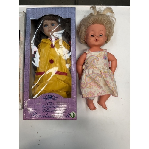 791 - 3 Boxed Leonardo Collection porcelain dolls including Suzie, Flamenco Dancer & Lucy & A Baby Born do... 