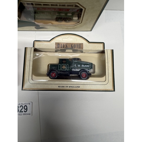 829 - 2 Lledo Days Gone diecast model vehicle sets including Famous Stores Of London & Marks & Spencers co... 