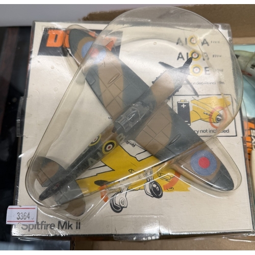 809 - A Dinky Toys Spitfire MKII model aircraft & A Dinky Toys 730 U.S Navy Phantom diecast aircraft model