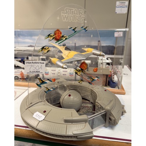 750A - A Star Wars: Episode 1 - Naboo Starfighter musical / action sounds alarm clock (No box)