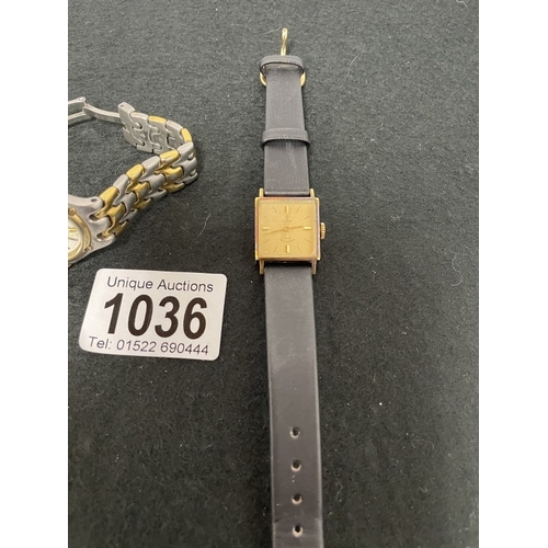 1036 - A ladies Rotary date watch and a vintage Tudor Rotor Self-Winding watch