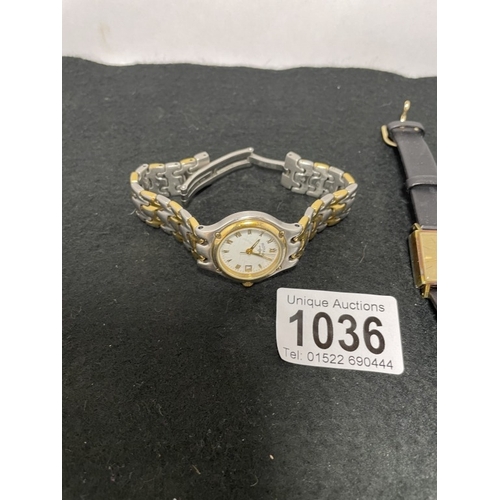 1036 - A ladies Rotary date watch and a vintage Tudor Rotor Self-Winding watch