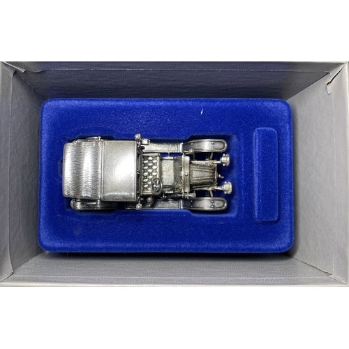 1054 - A very rare set of 12 Franklin Mint Solid Silver Car Collection - all in original boxes  - solid ste... 