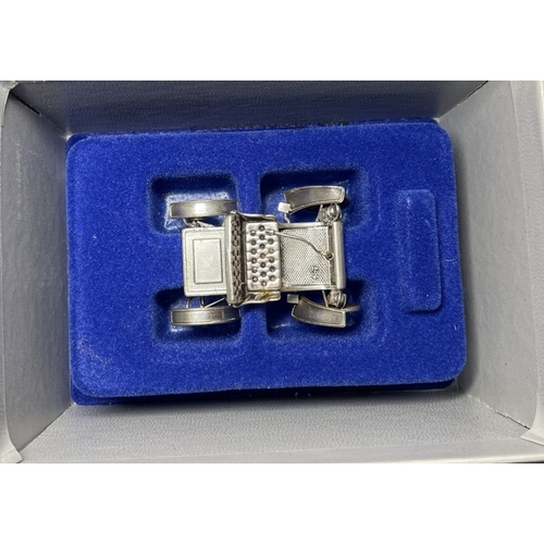 1054 - A very rare set of 12 Franklin Mint Solid Silver Car Collection - all in original boxes  - solid ste... 