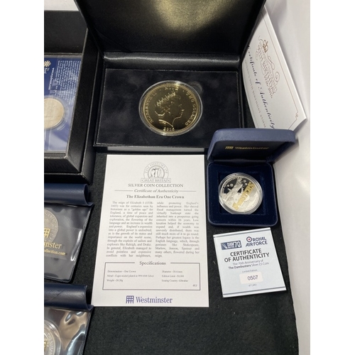 1057 - Mixed collectors coins including Queen Elizabeth II 90th Two Dollars 110g, Dambusters 70th Proof £5,... 
