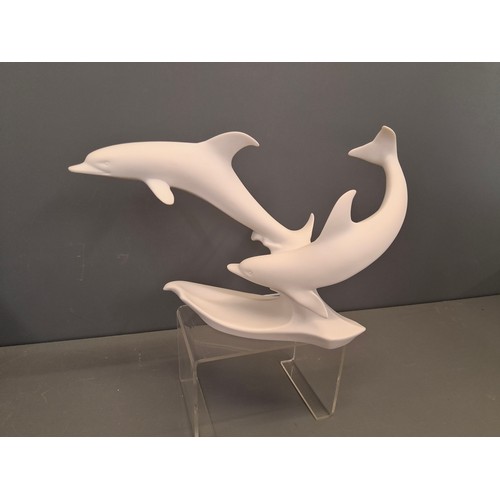 5 - Kaiser Bisque porcelain dolphins in original box
29cm x 20cm