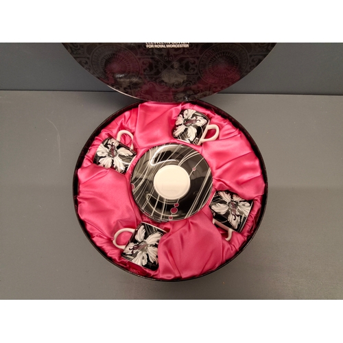 24 - Royal Worcester coffee set designed by Lawrence Llewelyn Bowen 2006. Bread new not been used.