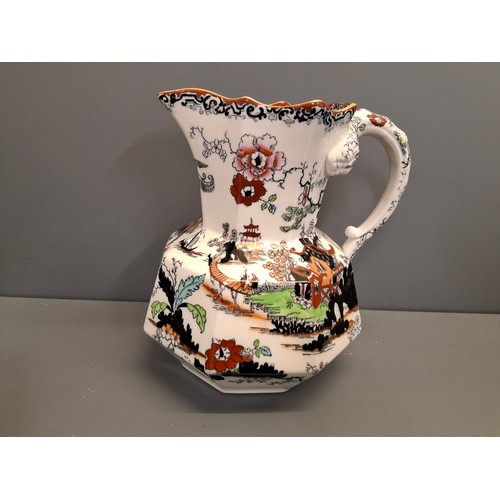 30 - Large masons ironstone willow pattern jug
28cm height