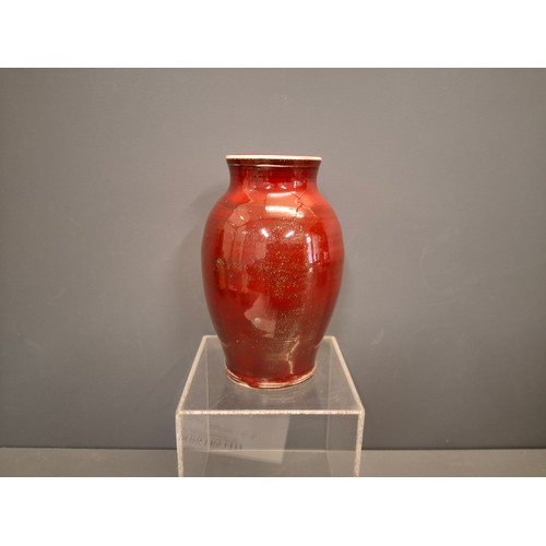 33 - Vintage European Ox Blood Flambé glaze vase.
15cm in height