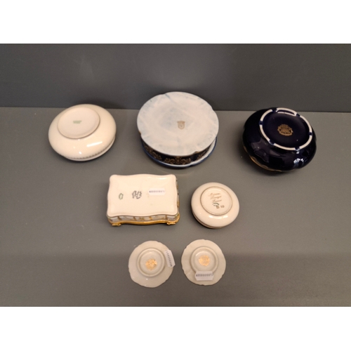 43 - Five Limoges boxes & Two little Dishes