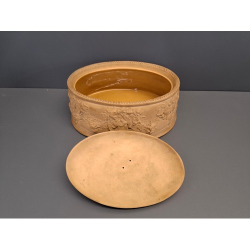 52 - Wedgwood Cane Ware game pie dish.