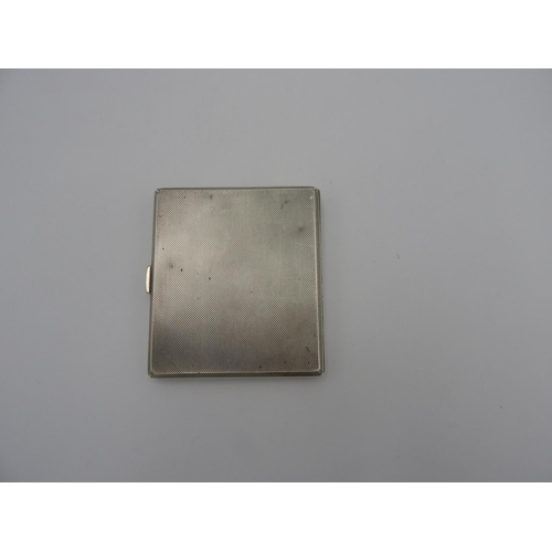 196 - SILVER AND ENAMEL 'ROYAL ENGINEERS' CIGARETTE CASE GOLDSMITHS & SILVERSMITHS, BIRMINGHAM 19414 o... 