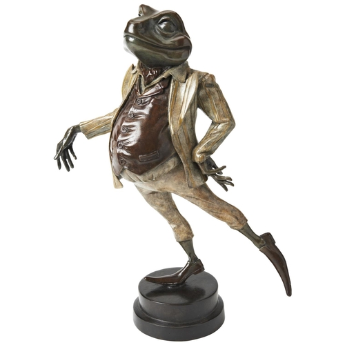 97 - RACHEL TALBOTTHE FABULOUS MR TOADa limited edition Wind in the Willows bronze sculpture, signed and ... 