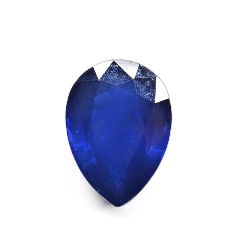 237 - A LOOSE SAPPHIREthe pear cut sapphire, stated to weigh 2.47 carats, not tested for treatment