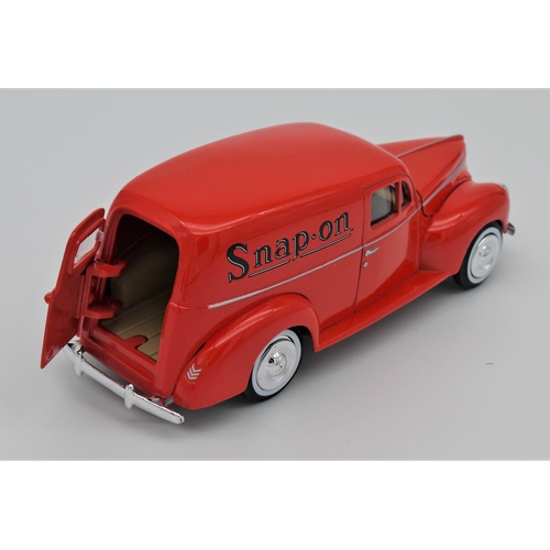 FORD SEDAN DELIVERY VAN IN SNAP ON LIVERY TO 1:24 SCALE in diecast,  produced by crown premiums