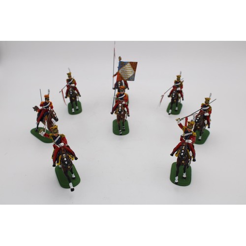 407 - A GROUP OF EIGHT NAPLEONIC DUTCH/POLISH LANCER MODELS, 1/30 scale by Niena Art Studios of St Petersb... 